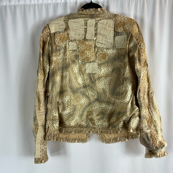 Vintage 1990s Sandy Starkman Designer
Cardigan With Patchwork Abstract Size:M - Picture 15 of 17